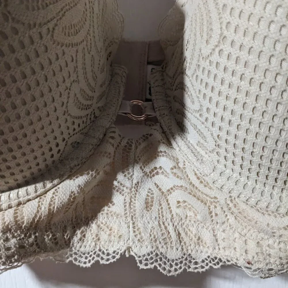 Aerie | Real Power Balconette Lightly Lined Be Free Lace Bra (38DD)